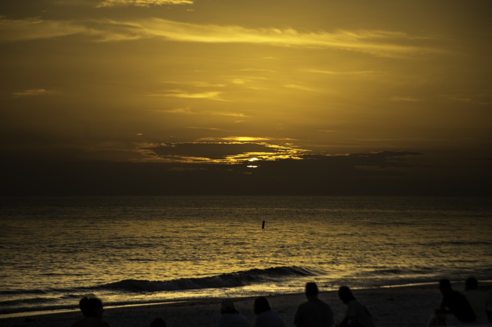 ocean city beach sunset