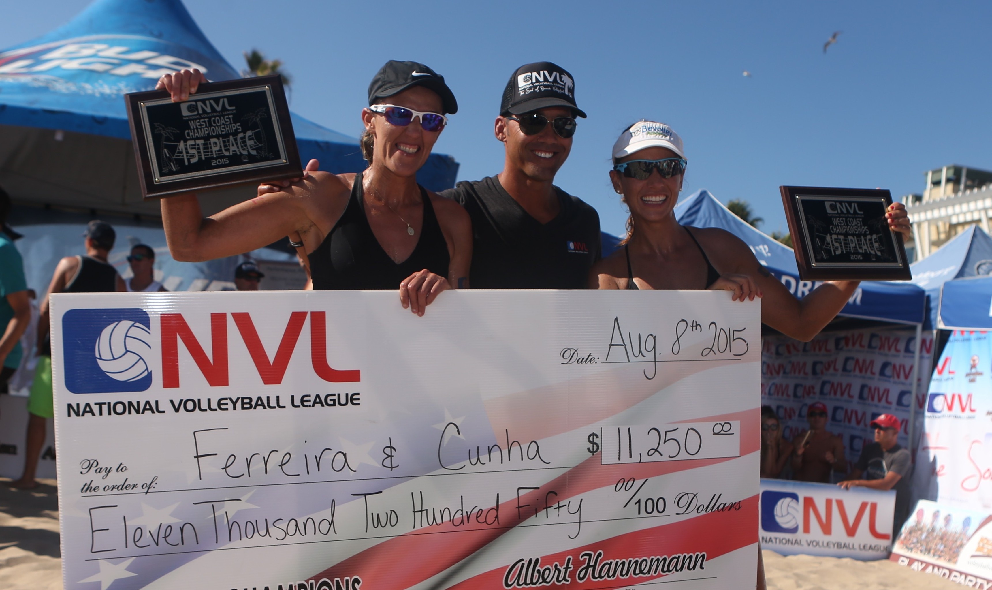 Three-Peat For Vivian Cunha & Raquel Goncalves Ferreira; Dave Palm & Eric Zaun Crowned Men’s Winners At National Volleyball League West Coast Championships